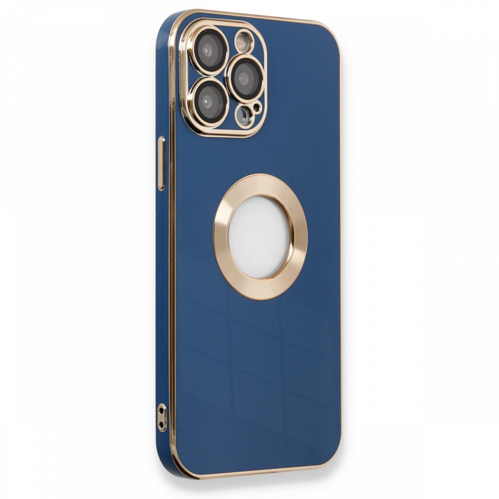 Newface iPhone 13 Pro Max Kılıf Store Silikon - Mavi
