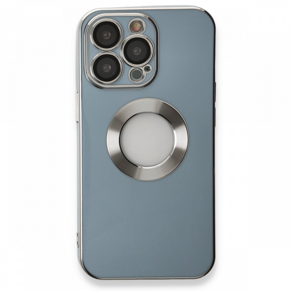 Newface iPhone 13 Pro Max Kılıf Store Silikon - Sierra Blue