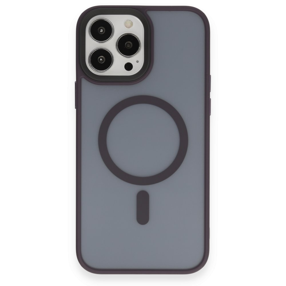 Newface iPhone 13 Pro Max Kılıf Trex Magneticsafe Kapak - Derin Mor