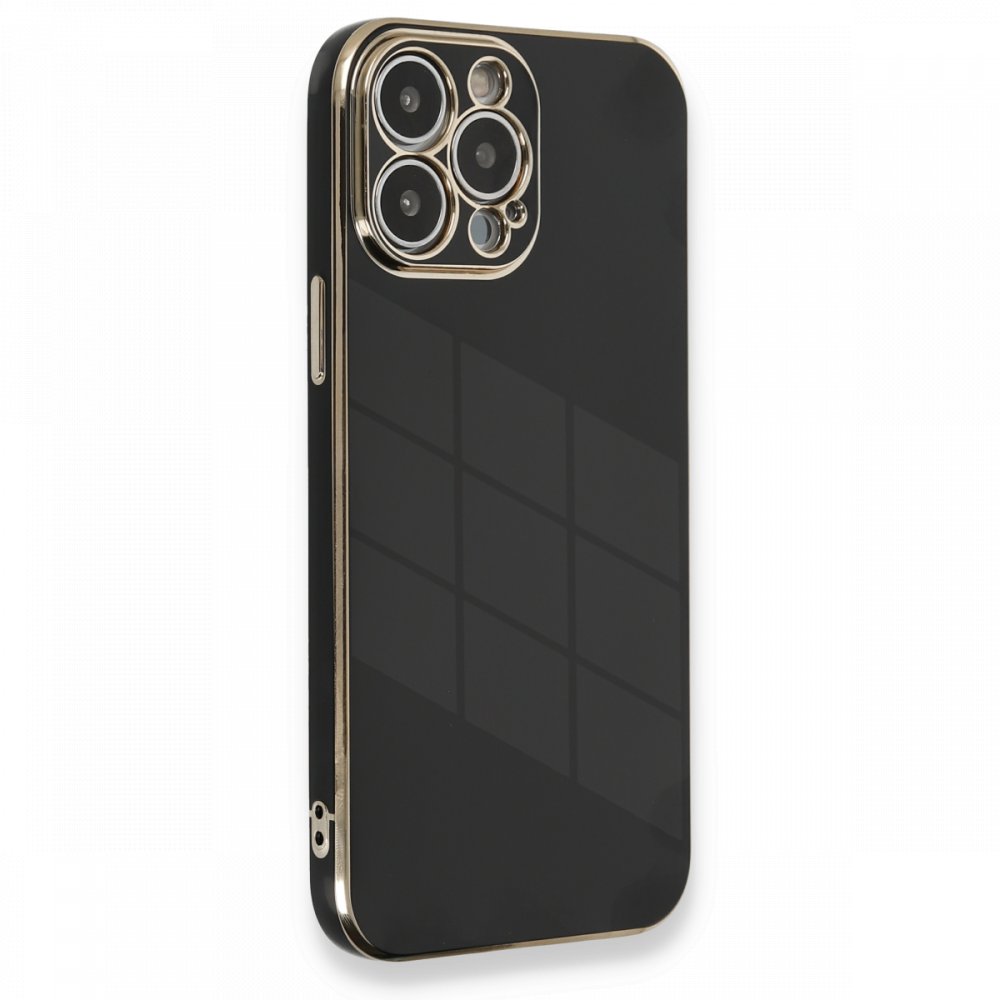 Newface iPhone 13 Pro Max Kılıf Volet Silikon - Siyah