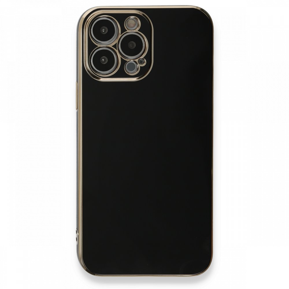 Newface iPhone 13 Pro Max Kılıf Volet Silikon - Siyah