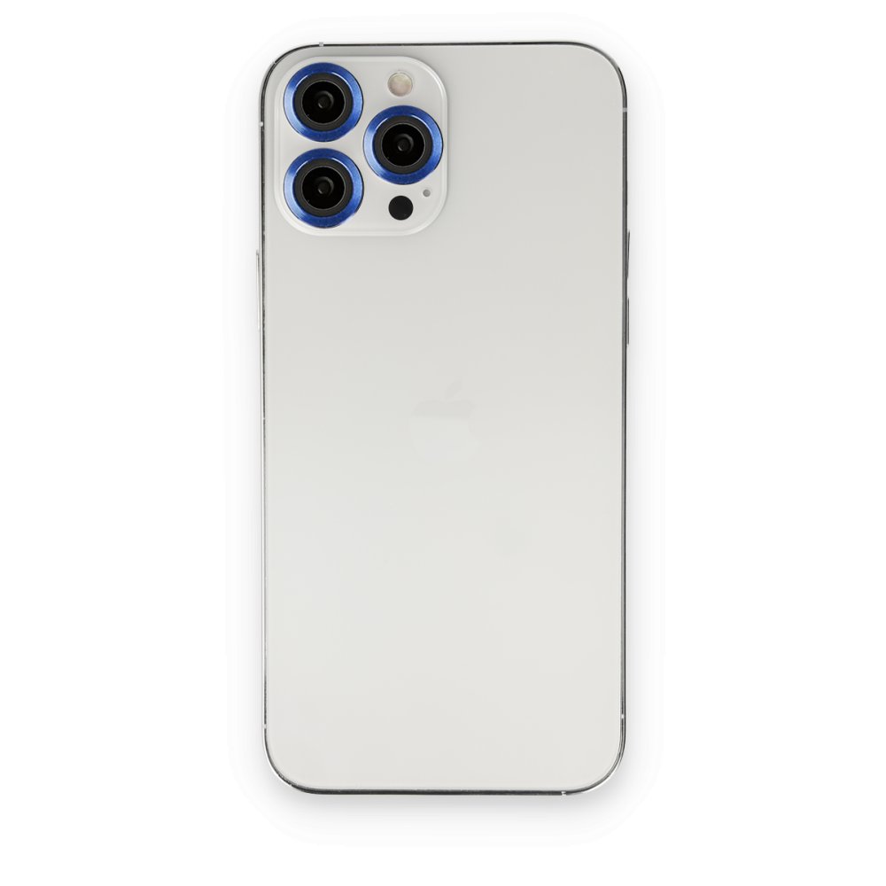 Newface iPhone 13 Pro Max Metal Kamera Lens - Lacivert