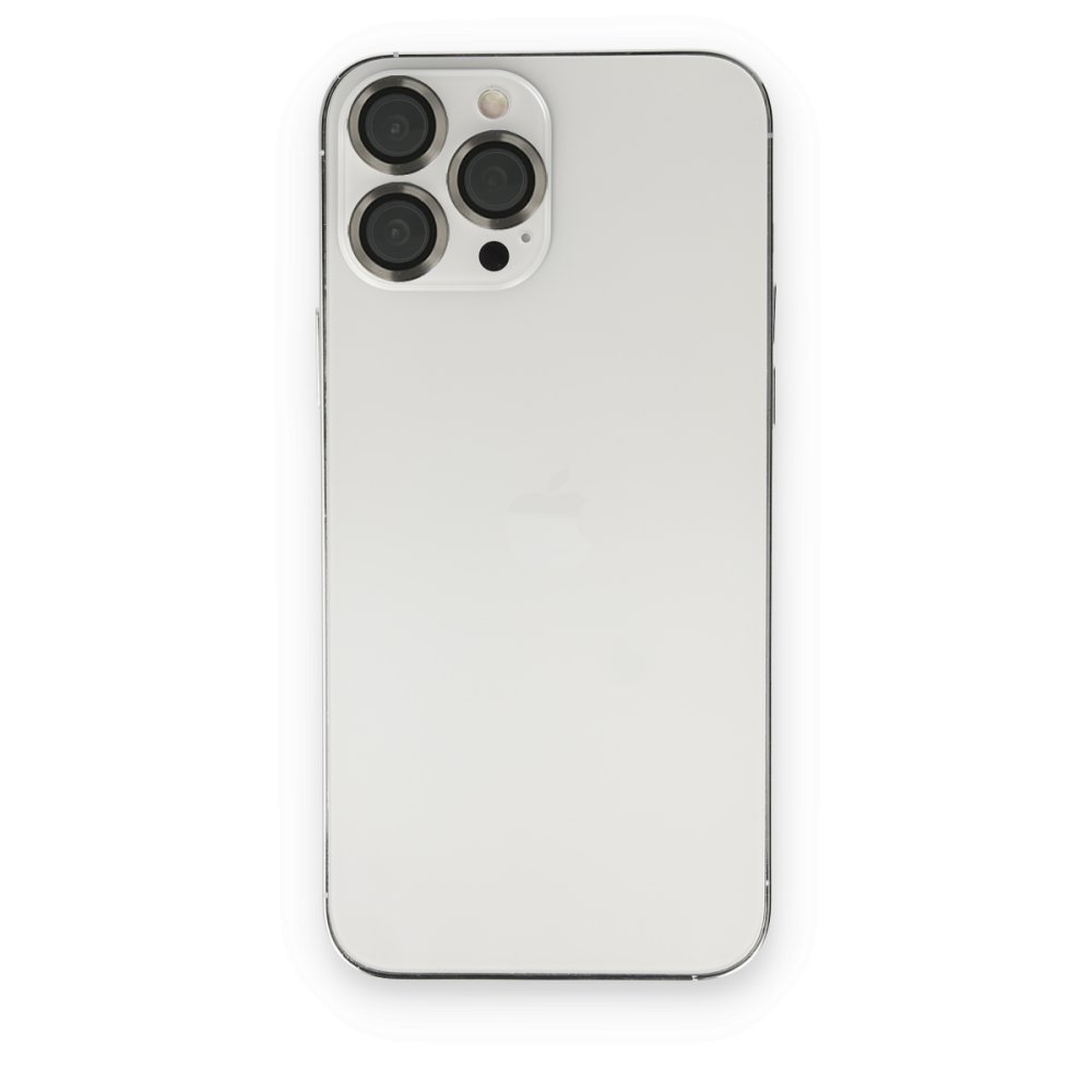 Newface iPhone 13 Pro Metal Kamera Lens - Gri