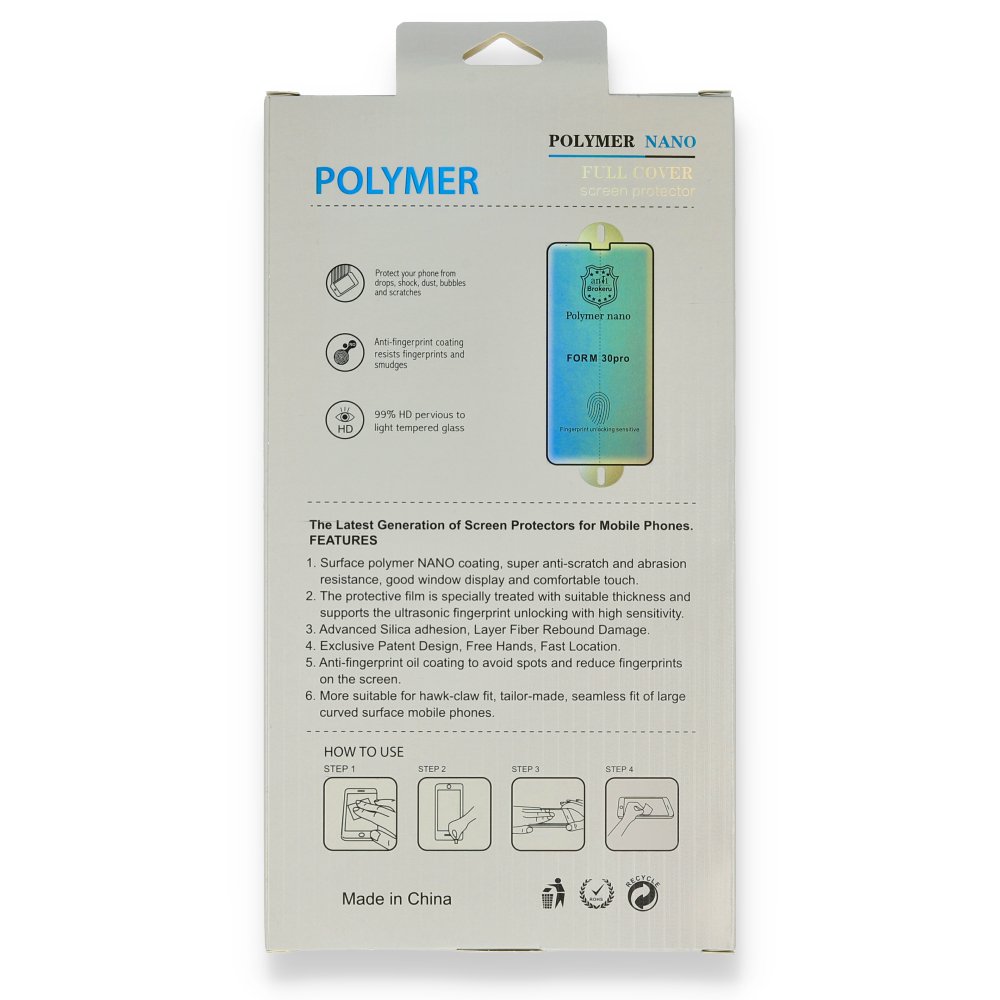 Newface iPhone 13 Pro Polymer Nano Ekran Koruyucu