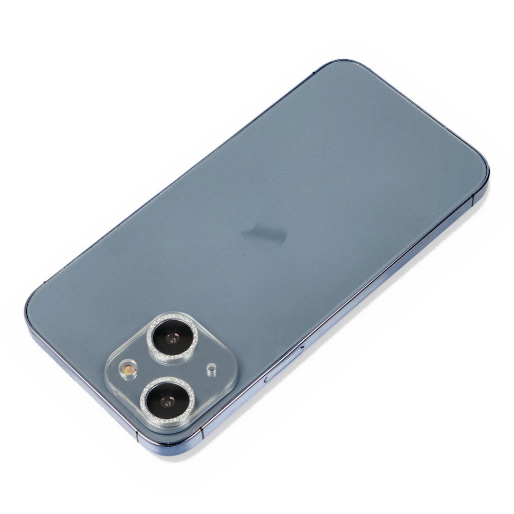Newface iPhone 13 Shine Kamera Lens Koruma Cam - Gümüş