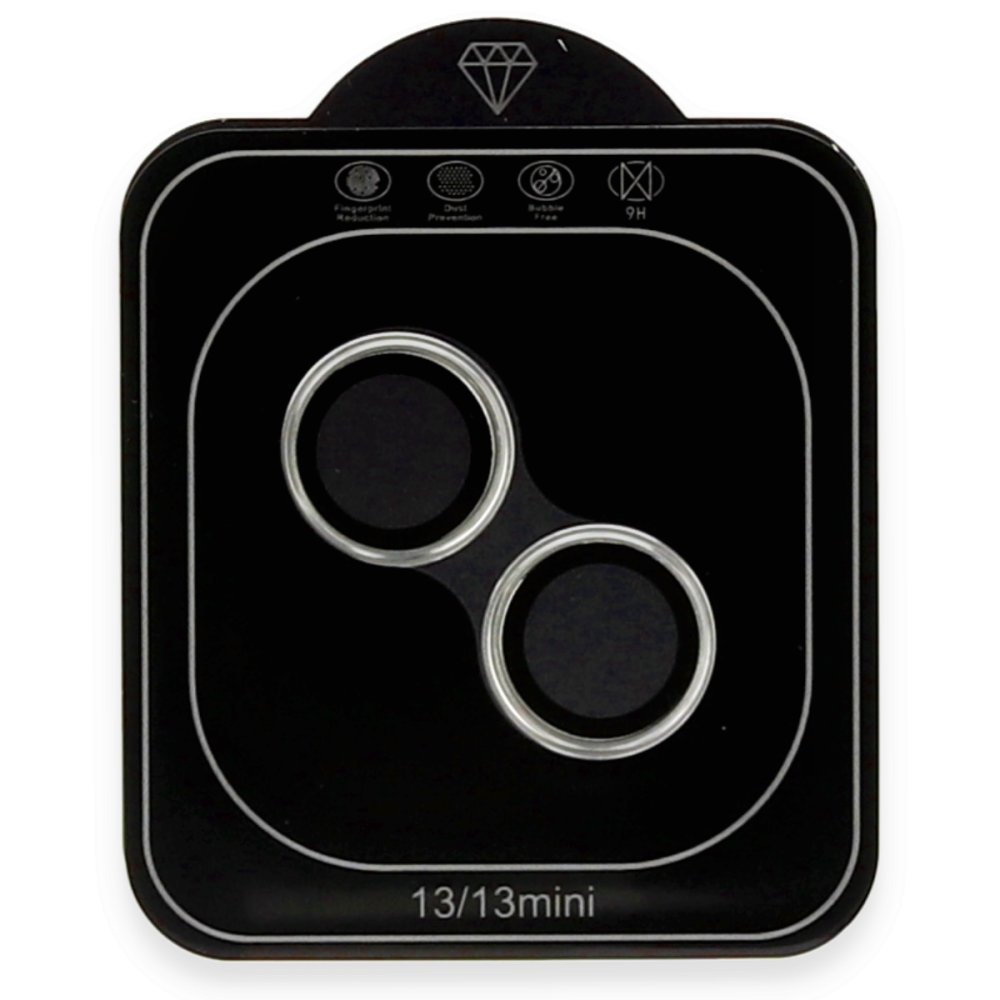 Newface iPhone 13 Valdez Metal Kamera Lens - Gümüş