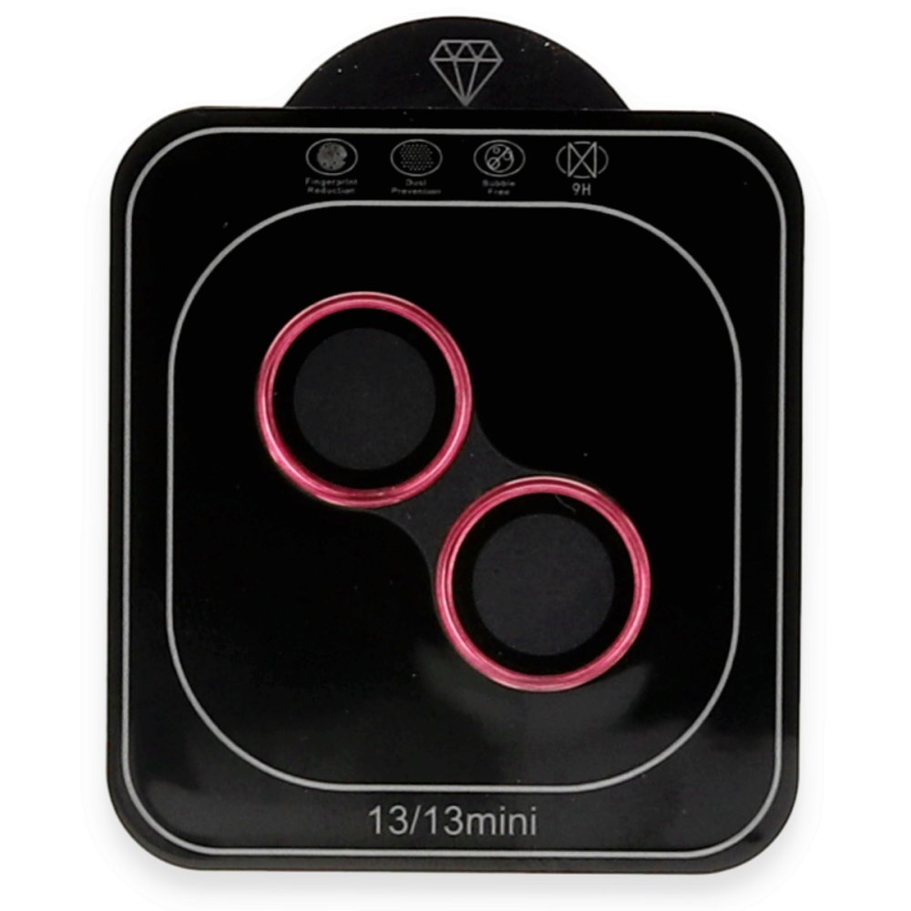 Newface iPhone 13 Valdez Metal Kamera Lens - Kırmızı