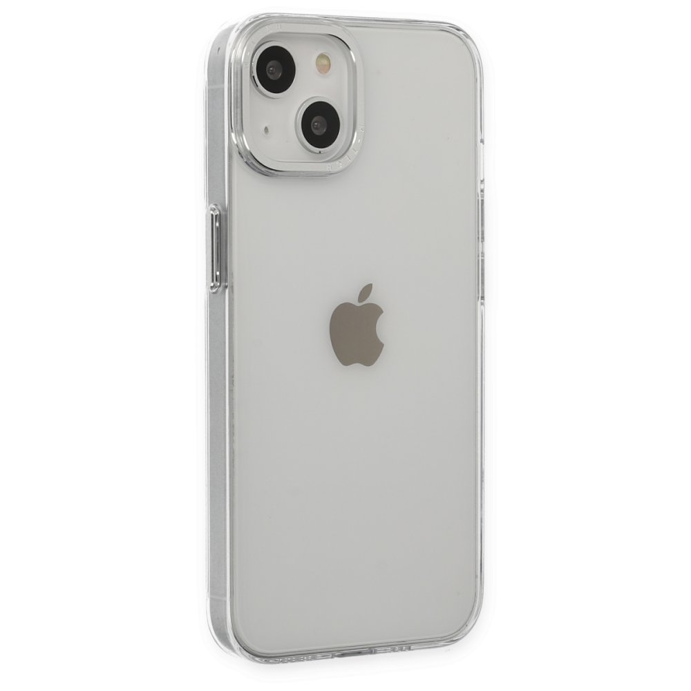 Newface iPhone 14 Kılıf Anka PC Sert Metal Kapak - Şeffaf