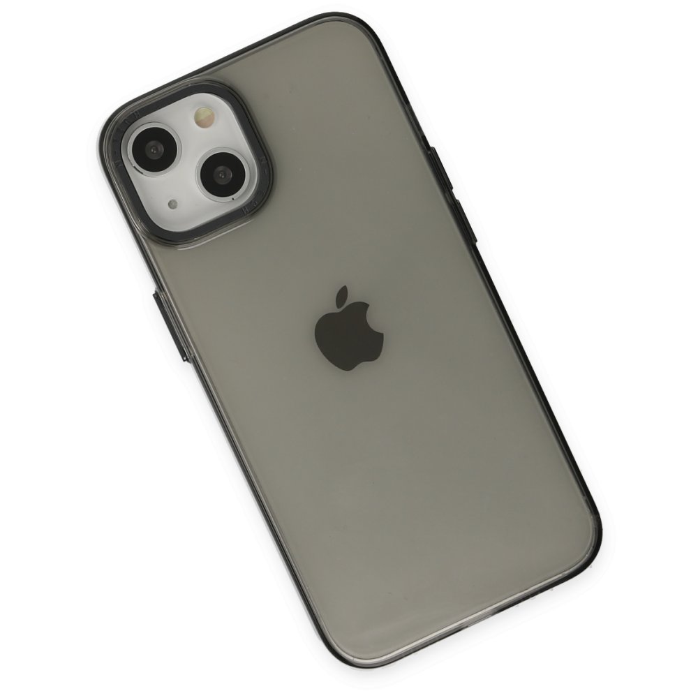 Newface iPhone 14 Kılıf Anka PC Sert Metal Kapak - Siyah