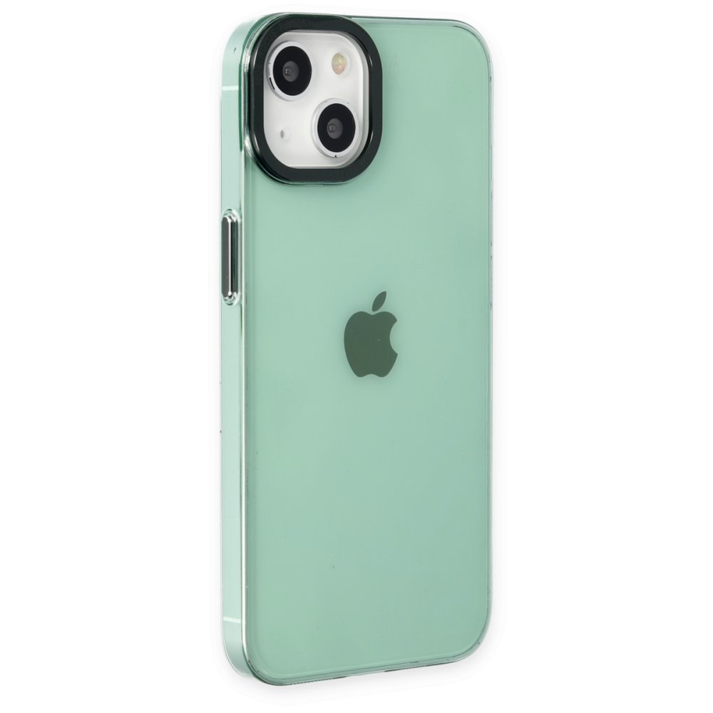 Newface iPhone 14 Kılıf Anka PC Sert Metal Kapak - Yeşil