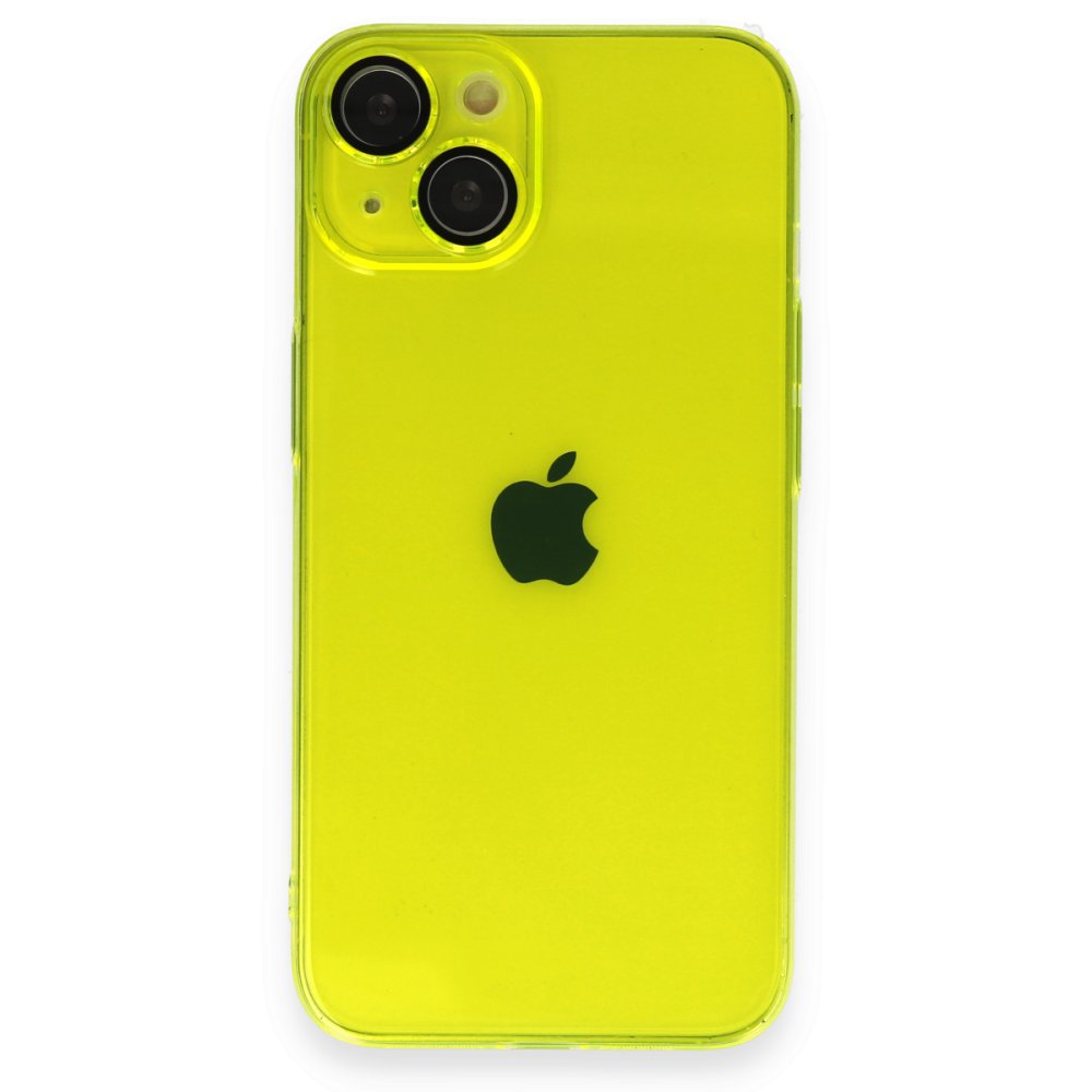 Newface iPhone 14 Kılıf Armada Lensli Kapak - Sarı