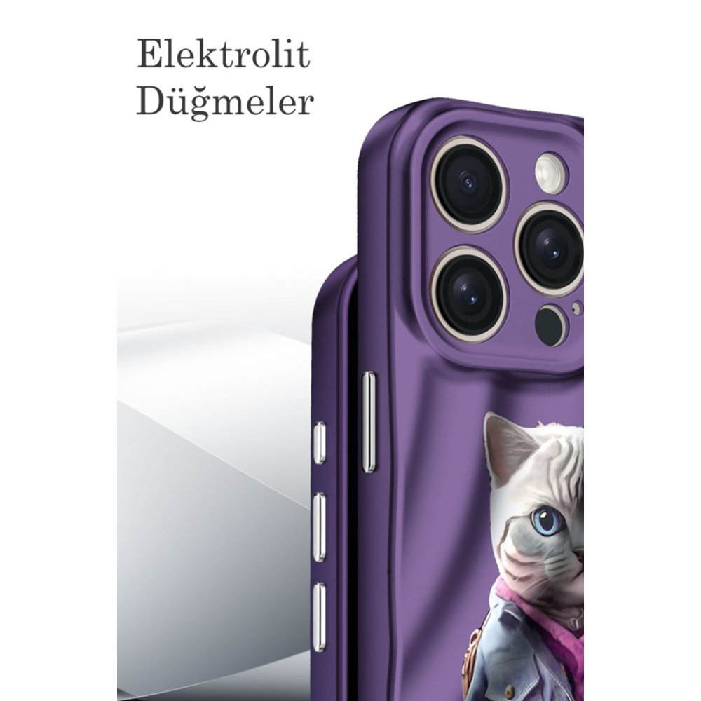 Newface iPhone 14 Kılıf Crew Desenli Kapak - Çiçek