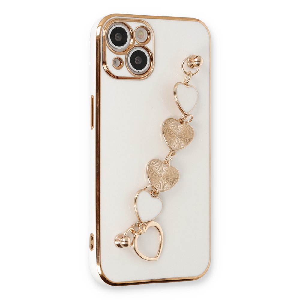 Newface iPhone 14 Kılıf Esila Silikon - Beyaz