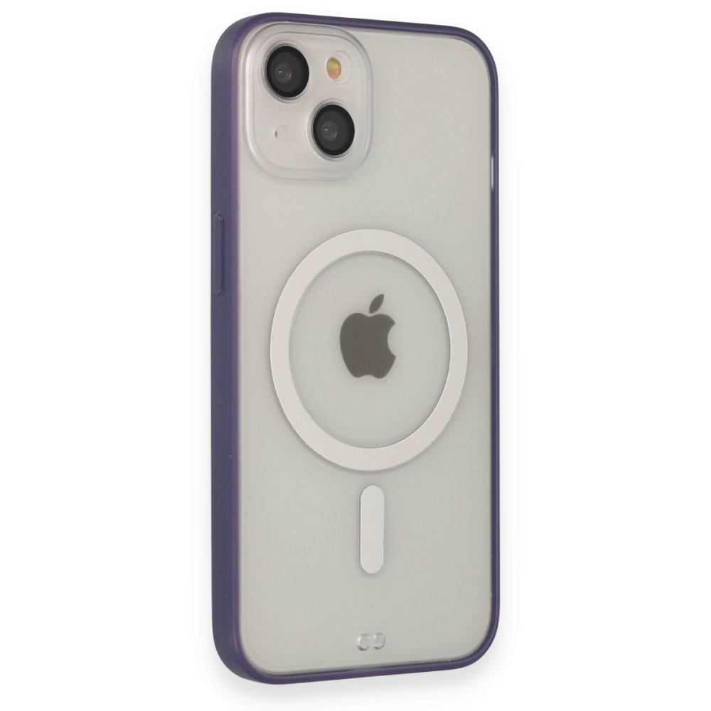Newface iPhone 14 Kılıf Grand Magneticsafe Kapak - Mor