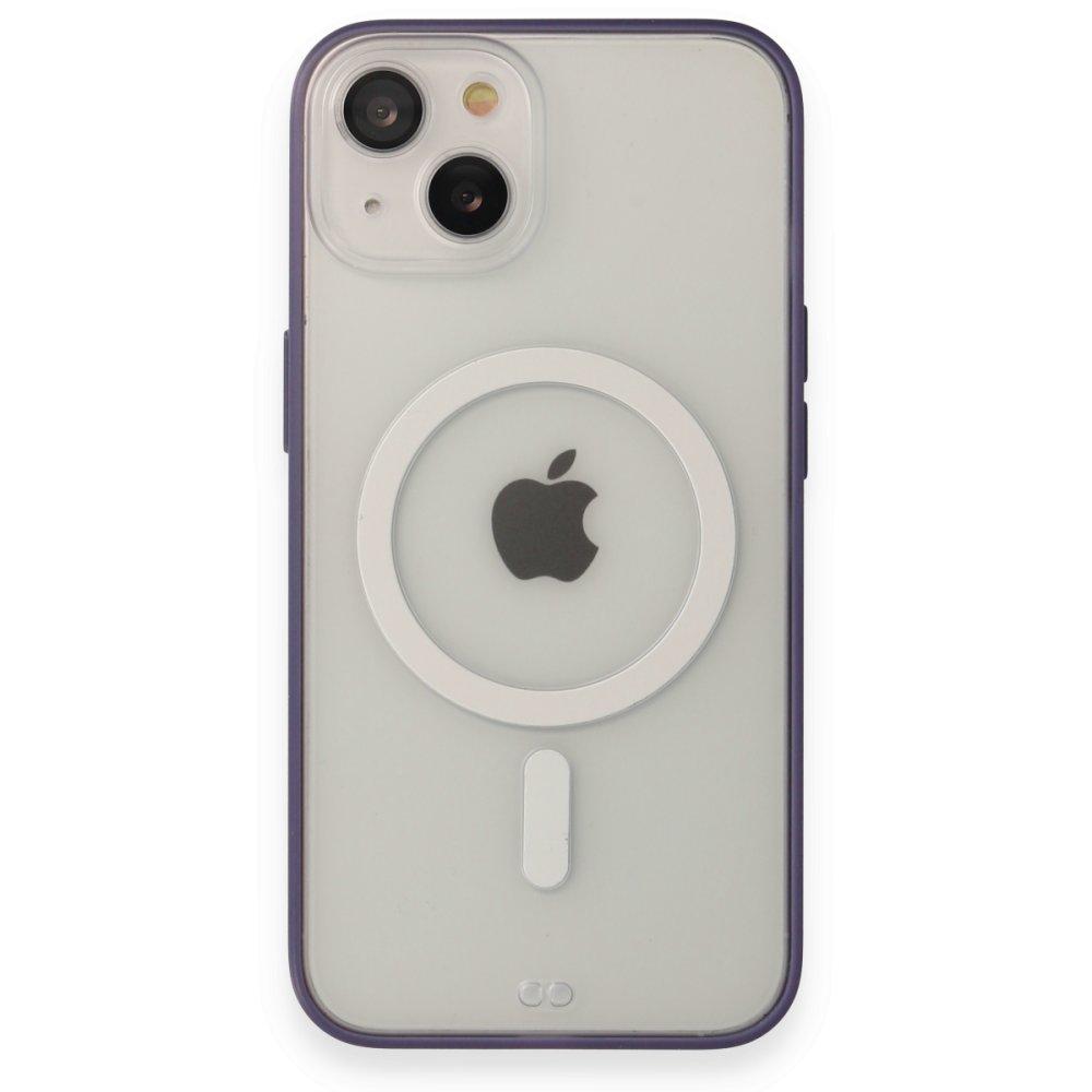 Newface iPhone 14 Kılıf Grand Magneticsafe Kapak - Mor