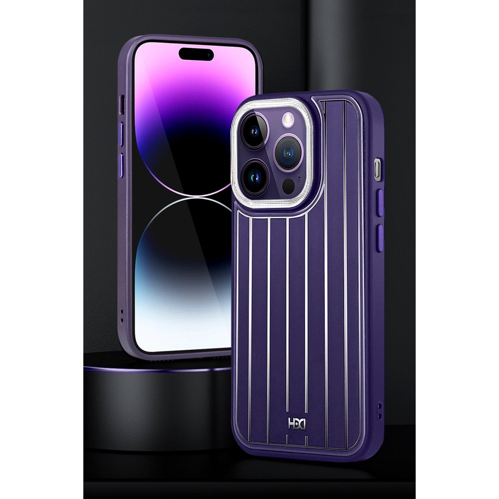 HDD iPhone 14 Kılıf HBC-190 Kolaj Kapak - Siyah