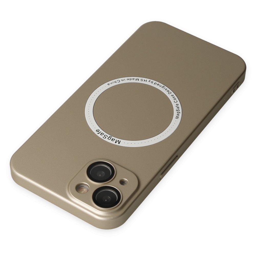 Newface iPhone 14 Kılıf Jack Magneticsafe Lens Silikon - Gold
