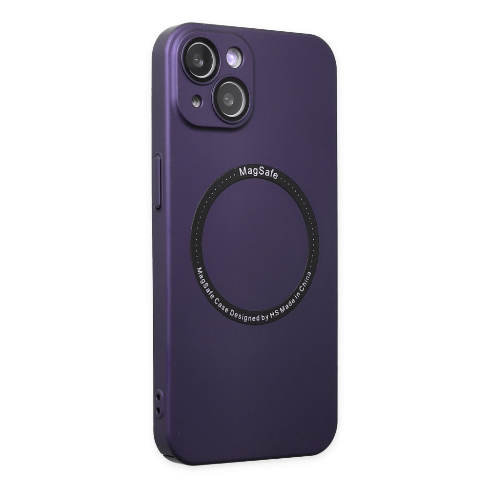 Newface iPhone 14 Kılıf Jack Magneticsafe Lens Silikon - Mor