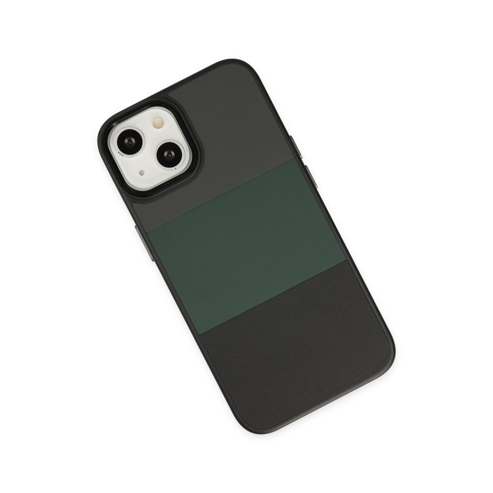 Newface iPhone 14 Kılıf King Kapak - Gri-Siyah