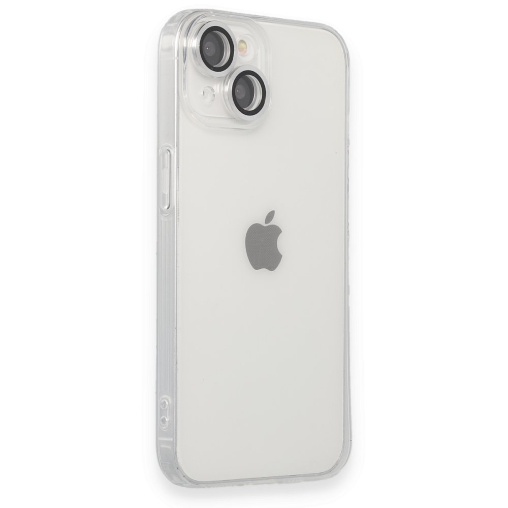 Newface iPhone 14 Kılıf Luko Lens Silikon - Gümüş