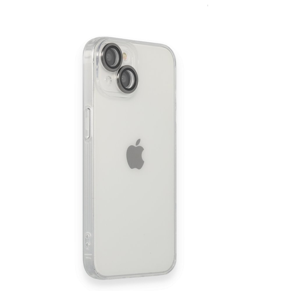Newface iPhone 14 Kılıf Luko Lens Silikon - Siyah
