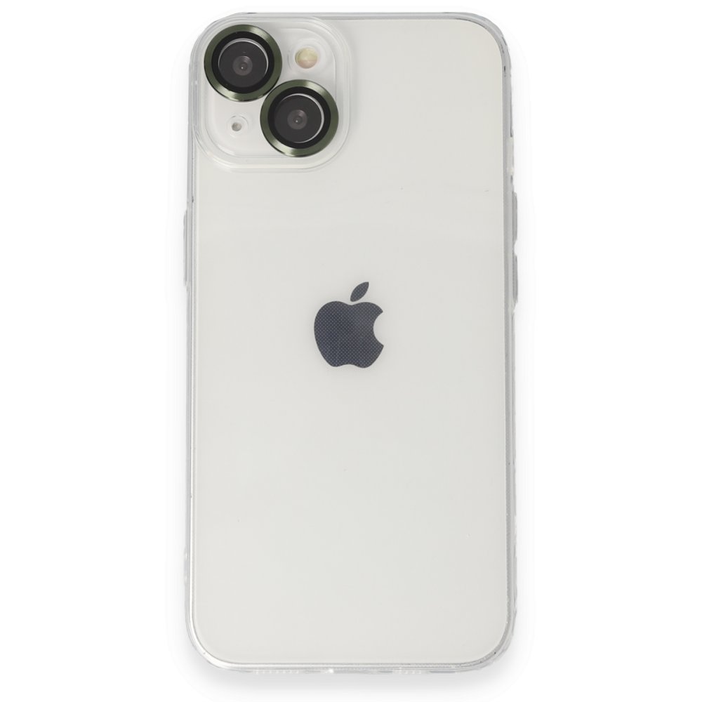 Newface iPhone 14 Kılıf Luko Lens Silikon - Yeşil