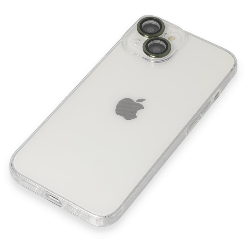 Newface iPhone 14 Kılıf Luko Lens Silikon - Yeşil
