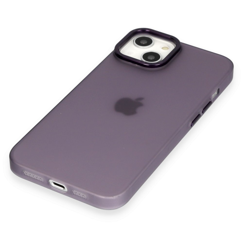 Newface iPhone 14 Kılıf Modos Metal Kapak - Derin Mor