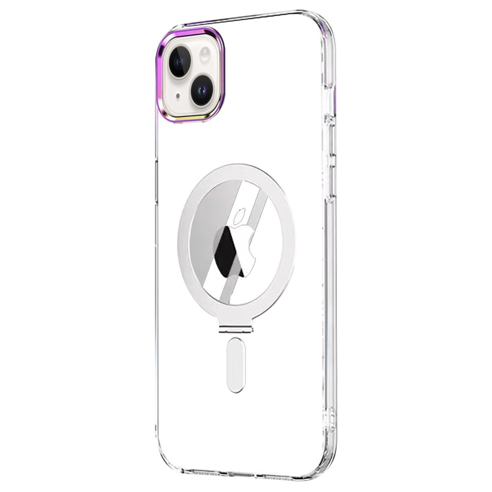 Newface iPhone 14 Kılıf Mudo Magneticsafe Standlı Kapak - Şeffaf
