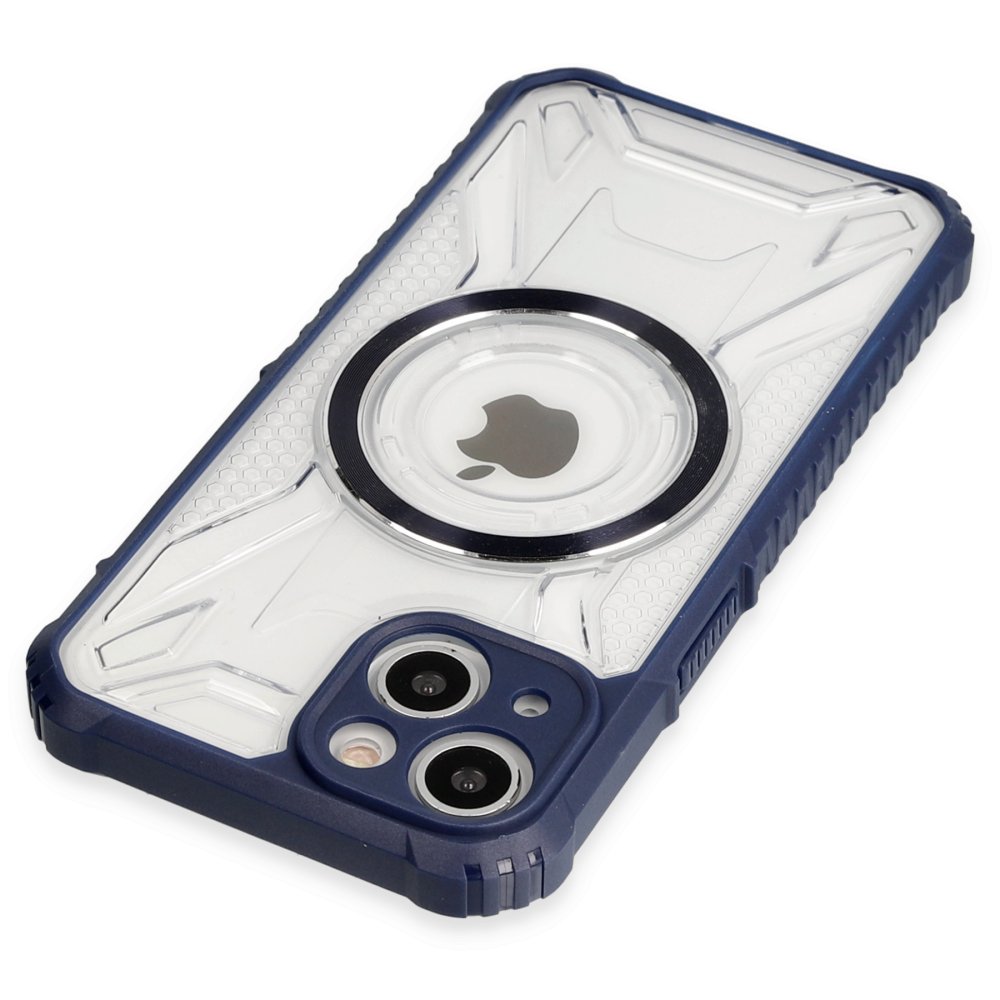 Newface iPhone 14 Kılıf Prag Magneticsafe Kapak - Lacivert
