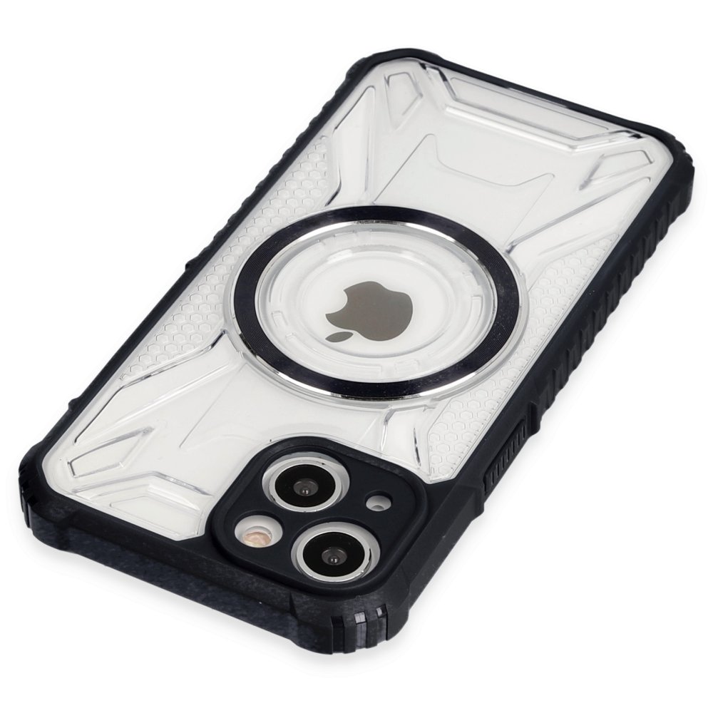 Newface iPhone 14 Kılıf Prag Magneticsafe Kapak - Siyah