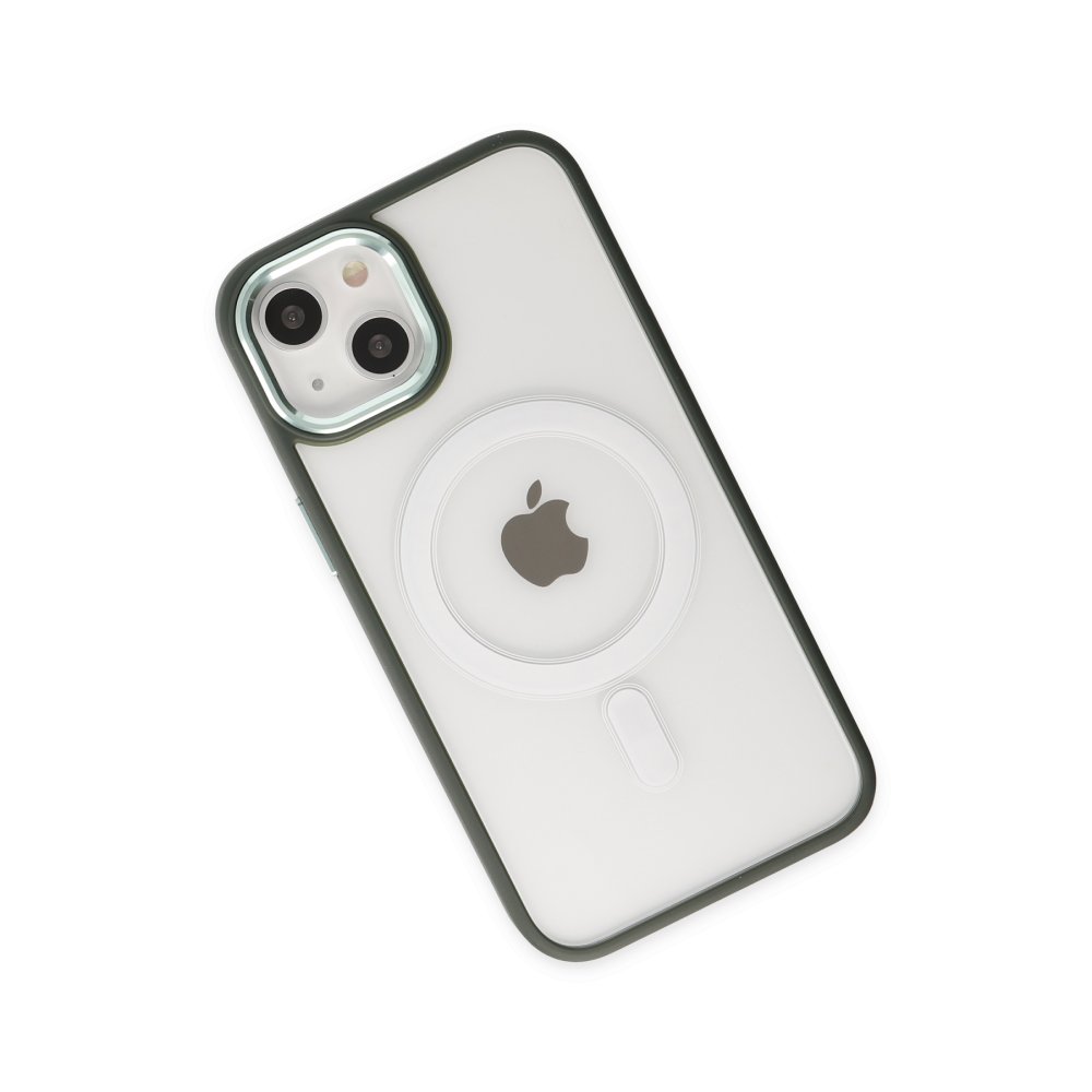 Newface iPhone 14 Kılıf Room Magneticsafe Silikon - Köknar Yeşili