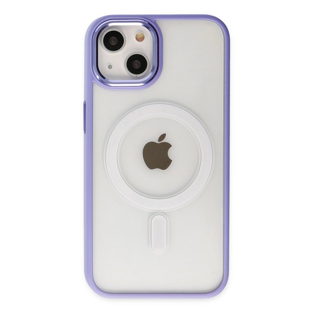 Newface iPhone 14 Kılıf Room Magneticsafe Silikon - Lila