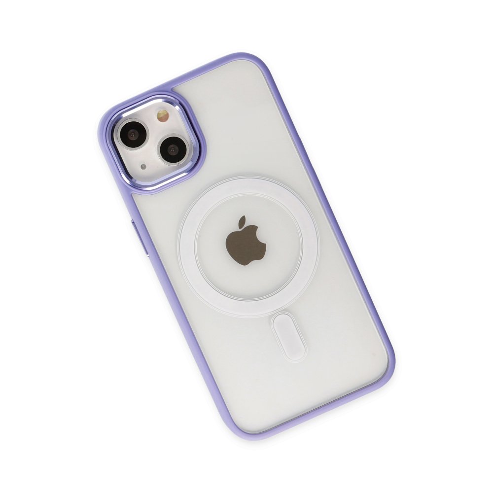 Newface iPhone 14 Kılıf Room Magneticsafe Silikon - Lila
