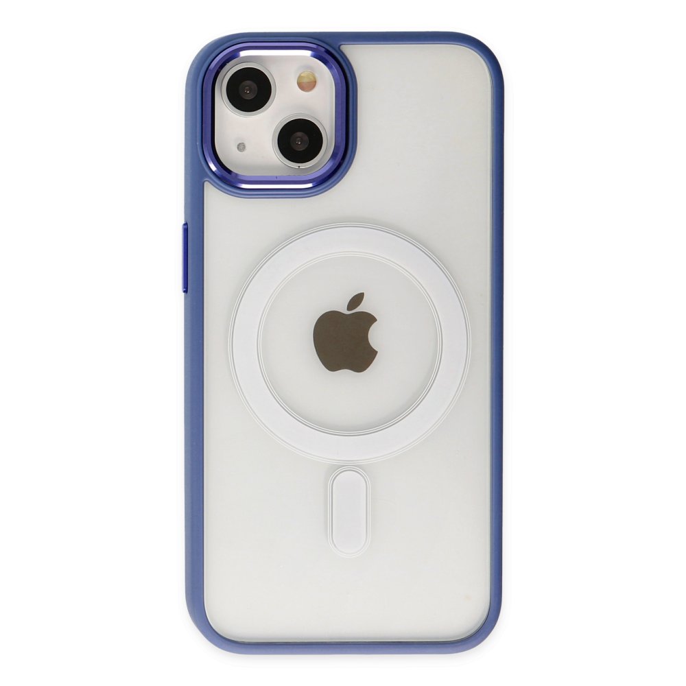Newface iPhone 14 Kılıf Room Magneticsafe Silikon - Sierra Blue