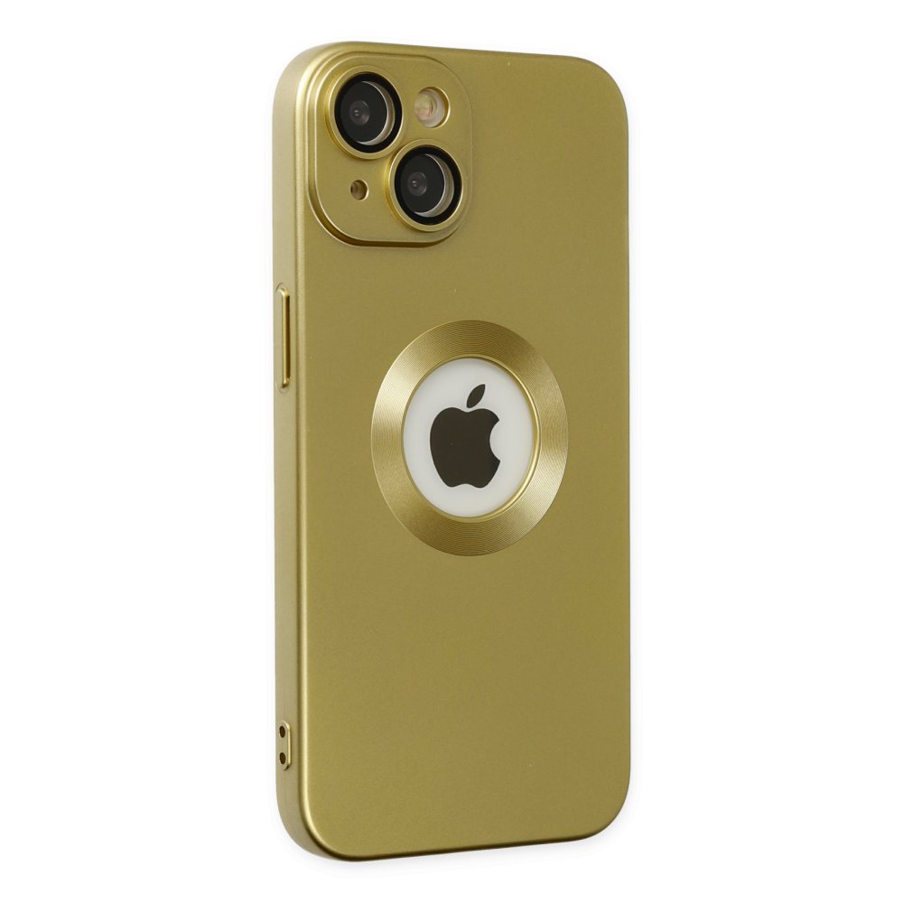 Newface iPhone 14 Kılıf Vamos Lens Silikon - Gold