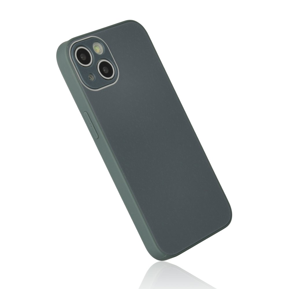 Newface iPhone 14 Plus Kılıf Glass Kapak - Koyu Yeşil