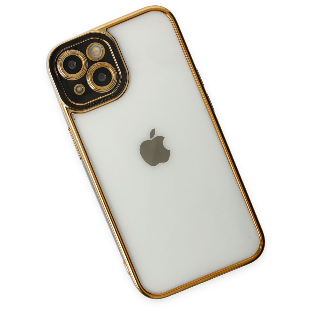 Newface iPhone 14 Plus Kılıf Liva Lens Silikon - Siyah