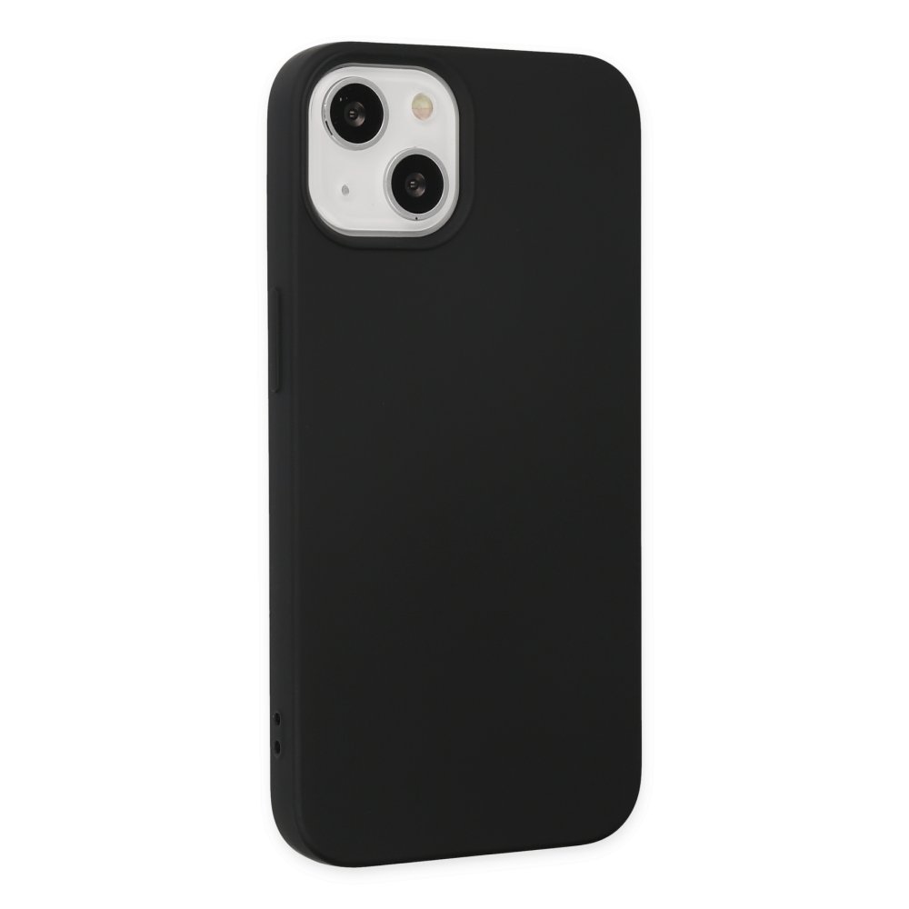 Newface iPhone 14 Plus Kılıf Nano içi Kadife Silikon - Siyah