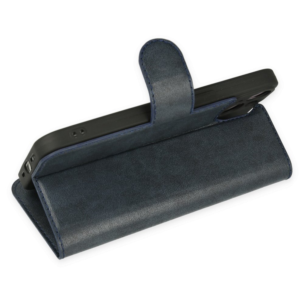 Newface iPhone 14 Plus Kılıf Trend S Plus Kapaklı Kılıf - Lacivert