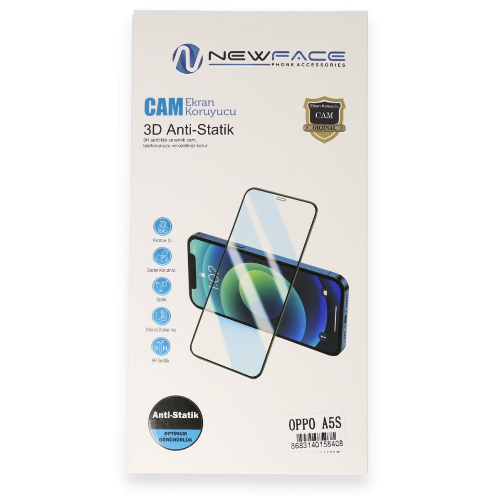 Newface iPhone 14 Pro 3D Antistatik Cam Ekran Koruyucu