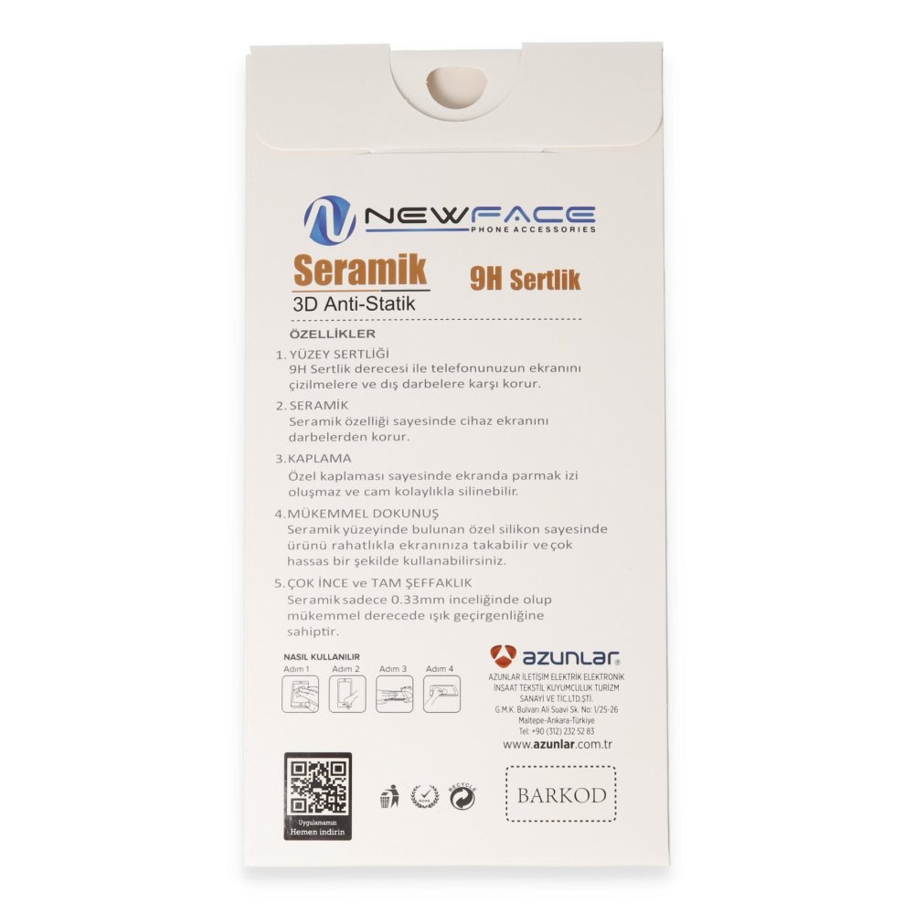 Newface iPhone 14 Pro 3D Antistatik Mat Seramik Nano Ekran Koruyucu