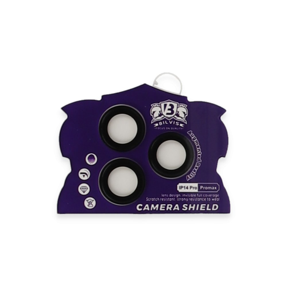 Newface iPhone 14 Pro Bilvis Titan Kamera Lens - Siyah