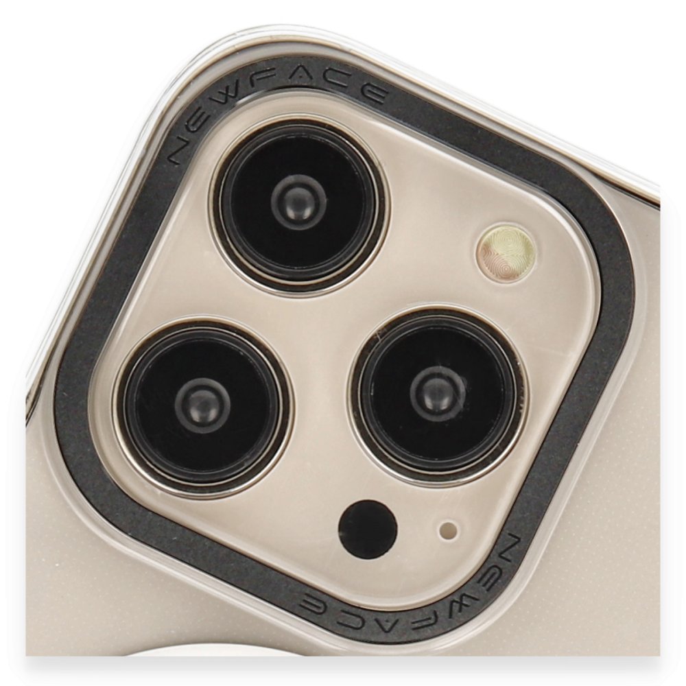 Newface iPhone 14 Pro Kılıf Anka PC Magneticsafe Sert Metal Kapak - Şeffaf