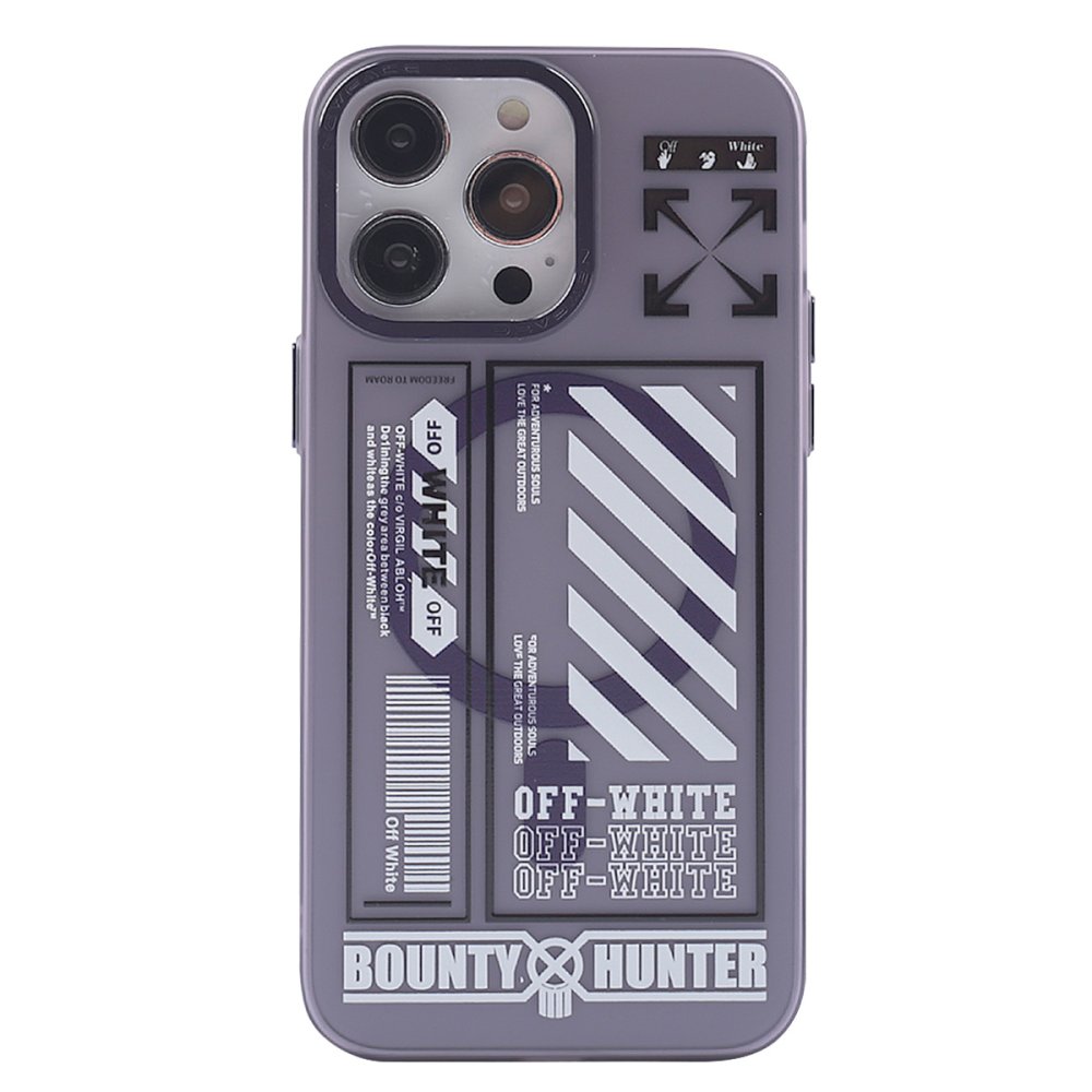 Newface iPhone 14 Pro Kılıf Apollo Magneticsafe Desenli Kapak - Apollo Mor - 1
