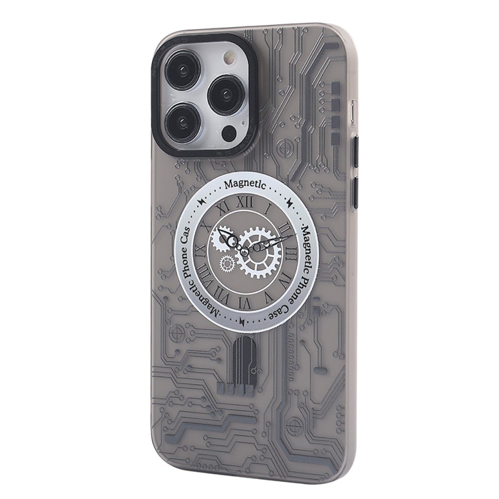 Newface iPhone 14 Pro Kılıf Apollo Magneticsafe Desenli Kapak - Apollo Siyah - 1