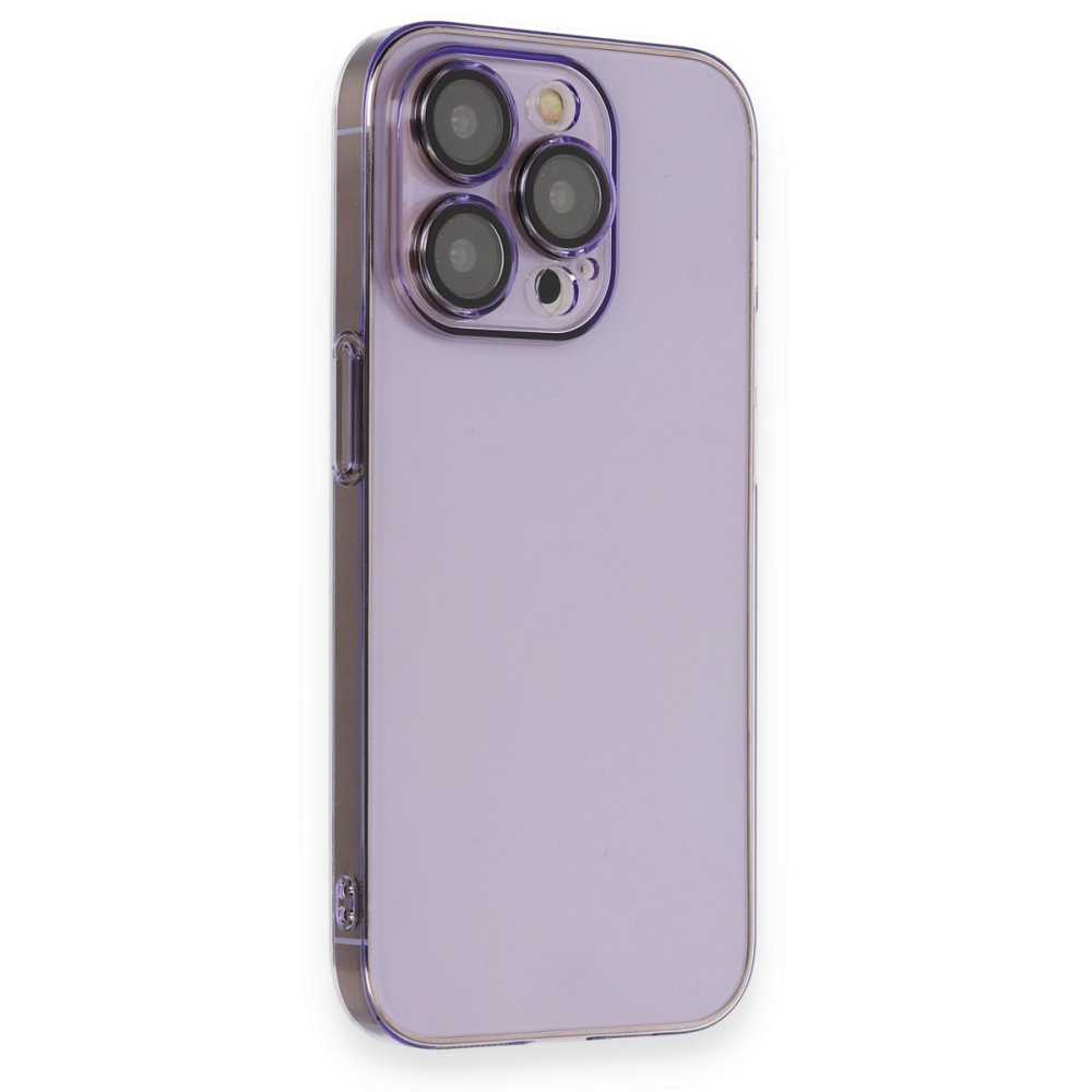 Newface iPhone 14 Pro Kılıf Armada Lensli Kapak - Lila