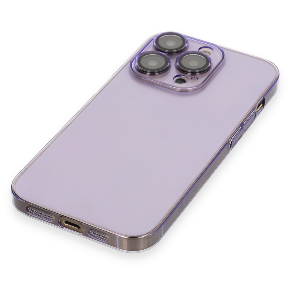 Newface iPhone 14 Pro Kılıf Armada Lensli Kapak - Lila