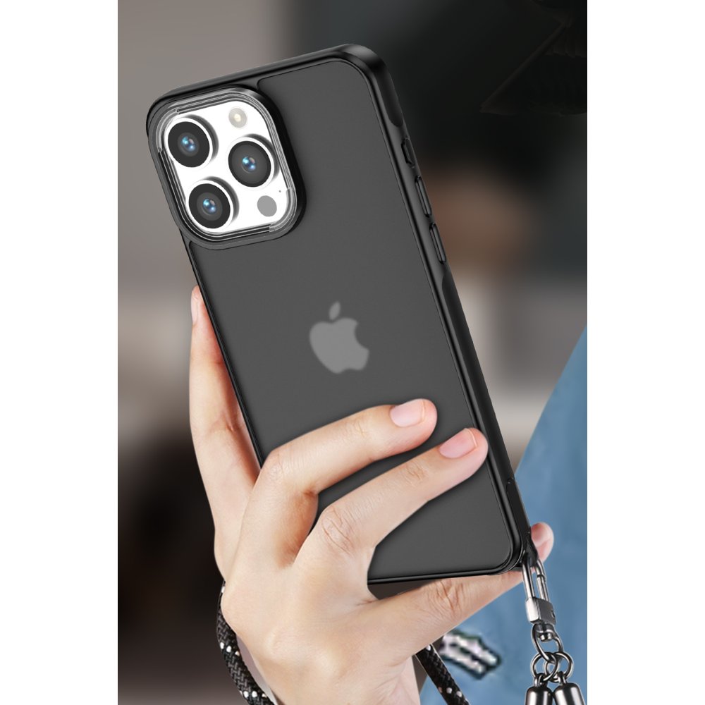 Newface iPhone 14 Pro Kılıf Elegant Kapak - Siyah