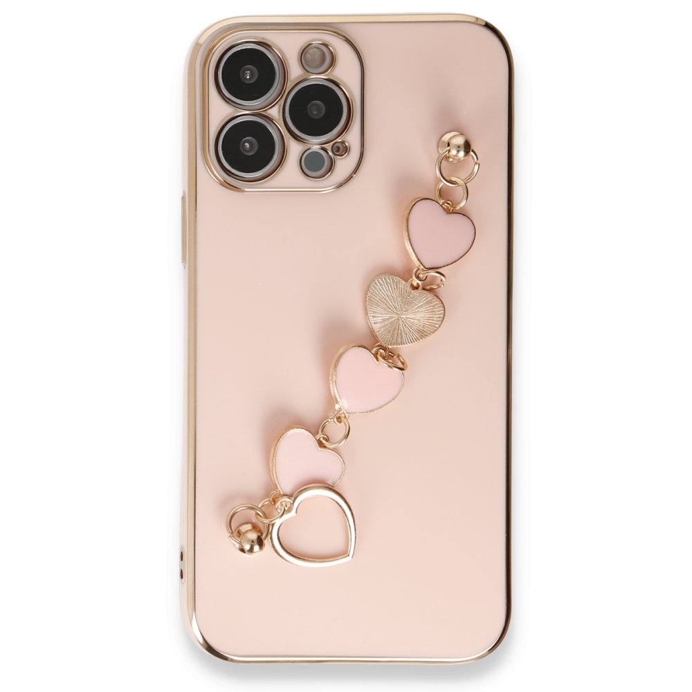 Newface iPhone 14 Pro Kılıf Esila Silikon - Pudra